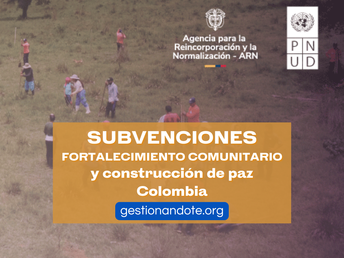 Fortalecimiento Comunitario: Convocatoria para la Paz